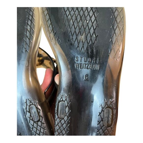 Stuart Weitzman Gold Gem Chain Jelly Sandals - Picture 6 of 9